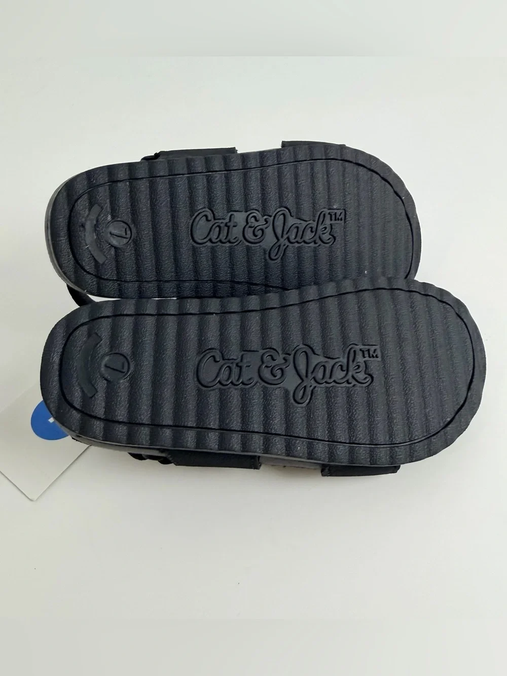 Cat & Jack Black Adjustable Strap Kids Sandals